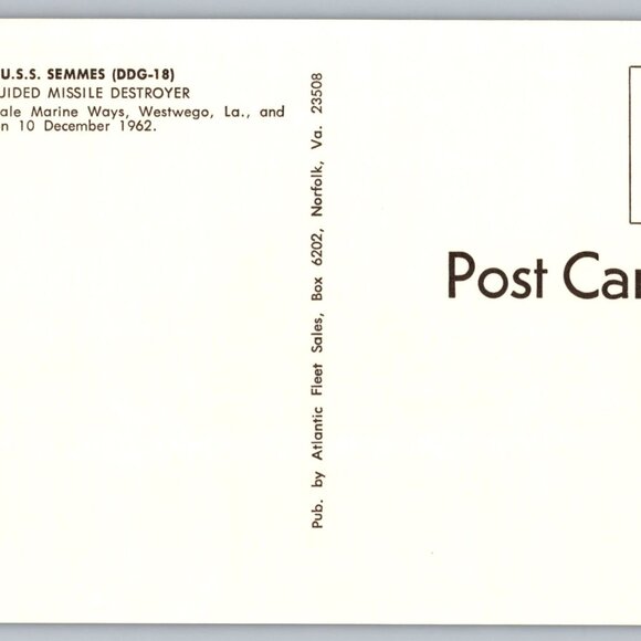 Postcard  Unposted  Warships [Destroyers] Lot of 8 Historic Collection #1166 - Picture 2 of 16